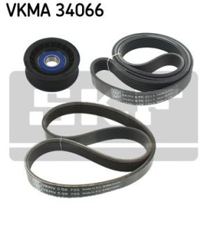 Поликлиновой ременный комплект SKF VKMA 34066