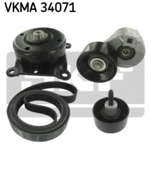 Поликлиновой ременный комплект SKF VKMA34071