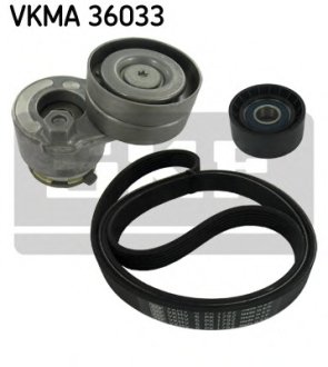 Поликлиновой ременный комплект SKF VKMA 36033