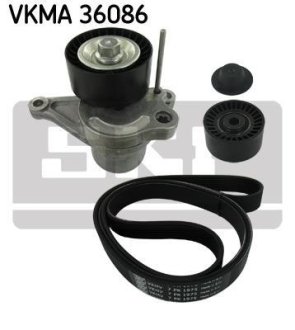 Роликовий модуль натягувача ременя (ролик, ремінь) SKF VKMA36086