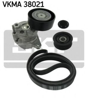 Поликлиновой ременный комплект SKF VKMA38021 (фото 1)