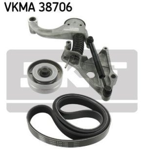 Поликлиновой ременный комплект SKF VKMA38706