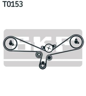 Водяний насос + комплект зубчатого ременя SKF VKMC 01903-2