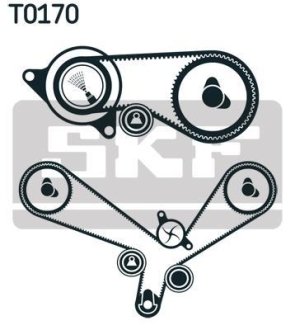 Насос води + комплект зубчатого ремня SKF VKMC 01952