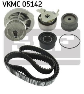 Комплект ГРМ, пас+ролик+помпа SKF VKMC05142