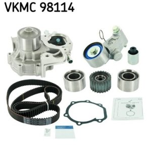 Комплект (ремінь+ролик+помпа) SKF VKMC98114