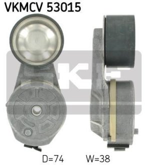 Натяжной ролик, поликлиновой ремень SKF VKMCV 53015