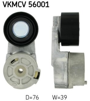 Натяжной ролик, поликлиновой ремень SKF VKMCV 56001