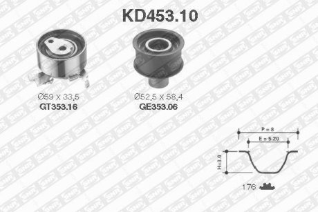 Комплект ремня ГРМ SNR NTN KD45310