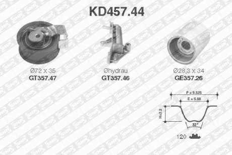 Комплект ремня ГРМ SNR NTN KD45744