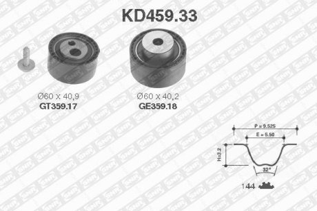 К-кт паска ГРМ SNR NTN KD45933