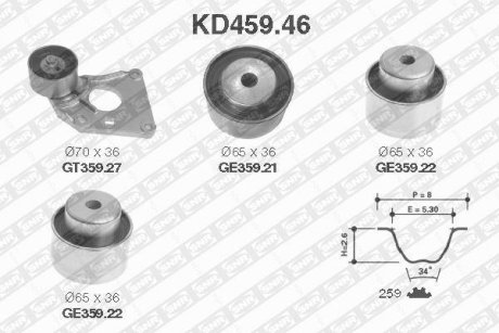 Комплект ремня ГРМ SNR NTN KD45946