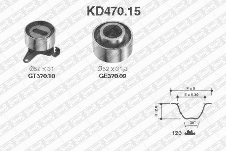 Комплект ремня ГРМ SNR NTN KD47015