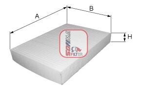 FILTR PYЈKOWY KABINY MERCEDES-BENZ KLASA B (W245) F-CELL 10-11 SOFIMA S3247C