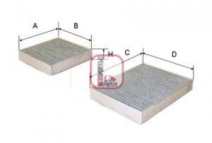 Фільтр повітря (салону) SOFIMA S4164CA (фото 1)