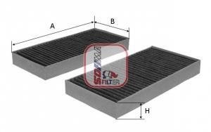 Фiльтр салону вугiльний 2шт SOFIMA S4287CA