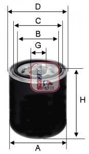 Фільтр вологовідділювача Iveco Eurocargo 91-/Crossway 16-/Renault Agora 96- SOFIMA S7A66A