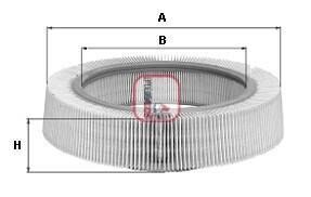 Фільтр повітряний Audi 100 1.8/2.0 -82 SOFIMA S8460A