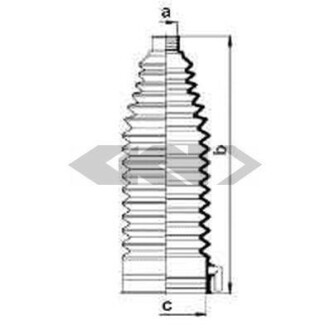 Пильовик кермової рейки SPIDAN 83843