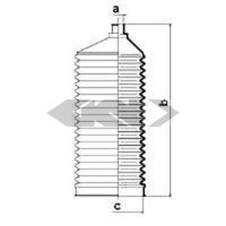 Пильовик кермової рейки SPIDAN 83855