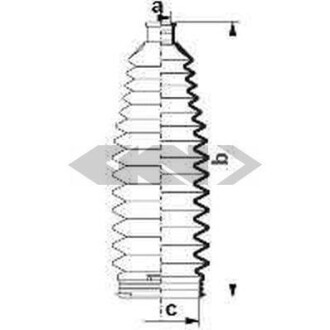 Пильовик кермової рейки SPIDAN 83989