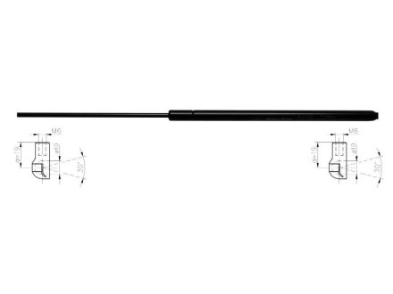 Газова пружина кришки багажника STARLINE 4432805