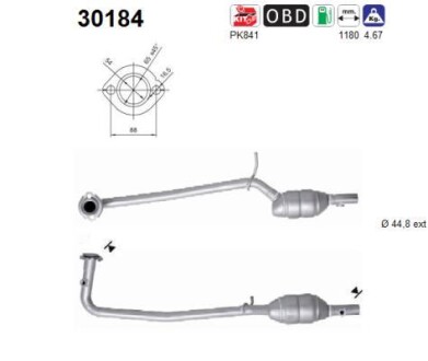 KATALIZATOR DACIA LOGAN 1.4MPI (03-12/12) SED SZT STARLINE 9941426