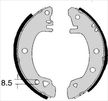 Гальмівна колодка STARLINE BC01380