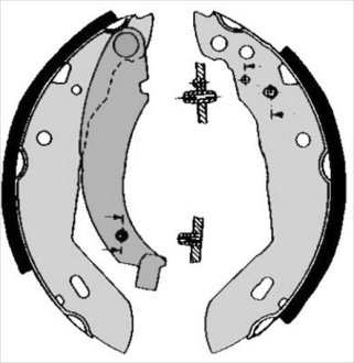 Гальмівна колодка STARLINE BC04480