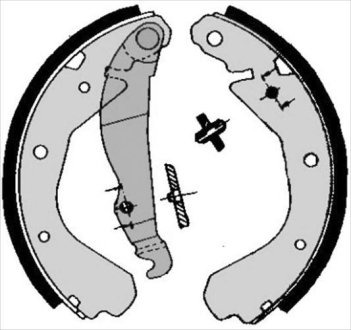 Гальмівна колодка STARLINE BC04660