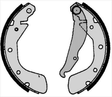 Гальмiвнi колодки барабаннi, к STARLINE BC06800