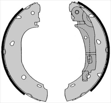 Гальмівна колодка STARLINE BC08540