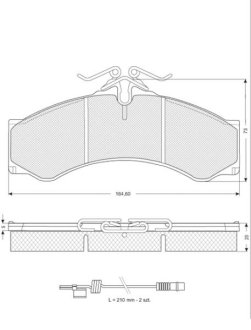 Колодки тормозные дисковые, к-т. STARLINE BDS061