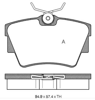 Колодки тормозные дисковые, к-кт. STARLINE BDS136