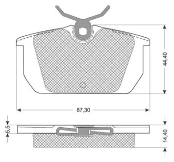 Колодки тормозные дисковые, к-кт. STARLINE BDS822P