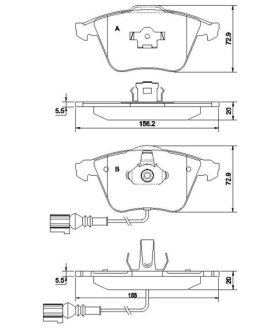 Колодки тормозные дисковые, к-кт. STARLINE BDS837P