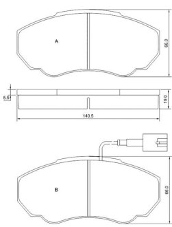 Колодки тормозные дисковые, к-кт. STARLINE BDS839P