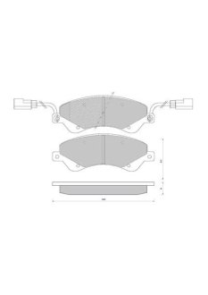 Гальмівні колодки, дискове гальмо (набір) STARLINE BDS849P (фото 1)