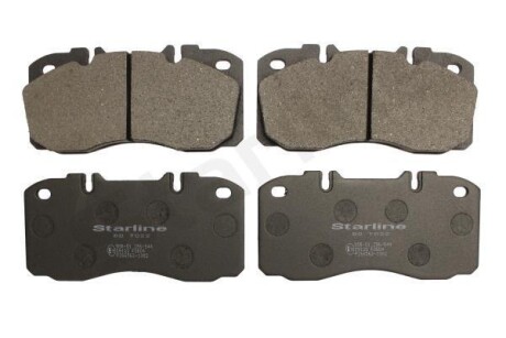 Дискові гальмівні колодки, комплект (з РМК), 29122 WVA STARLINE BD T022