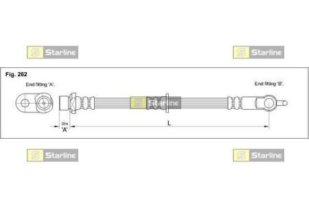 Гальмівний шланг STARLINE HA EB.1274