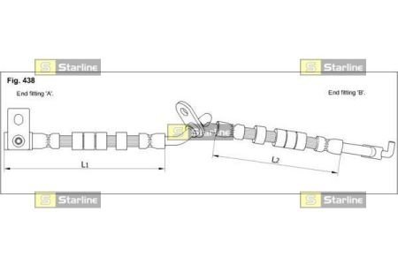 Шланг гальмівний STARLINE HAST1246