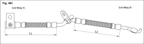 Шланг гальмівний STARLINE HAST1252