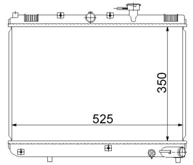 Радіатор охолодження STARLINE KA2054