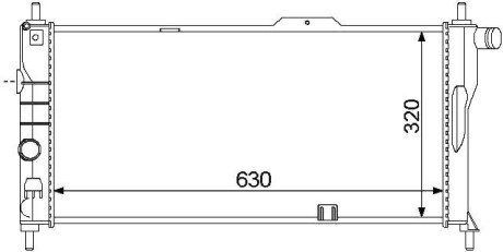 Радіатор охолодження STARLINE OL2066