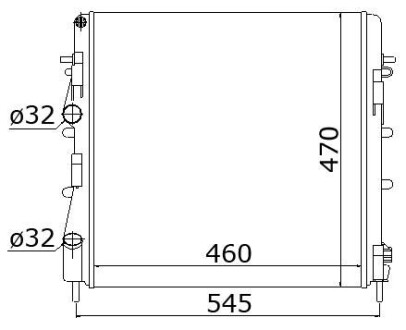 Радіатор охолодження STARLINE RTA2325