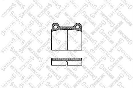 Колодки дискові задні STELLOX 017 000-SX
