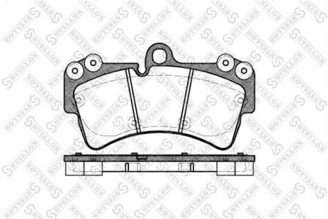 Колодки дискові передні STELLOX 1006 000B-SX