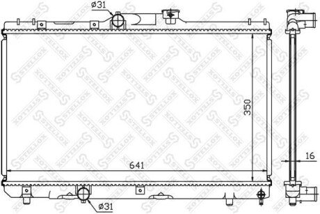 Радіатор системи охолодження STELLOX 10-25114-SX (фото 1)