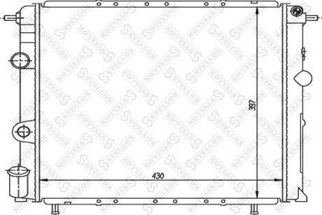 Радіатор системи охолодження STELLOX 10-26200-SX