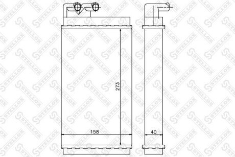 Радіатор печі STELLOX 10-35001-SX